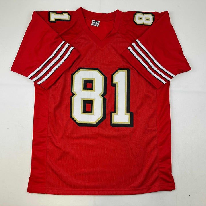 Facsimile Autographed Terrell Owens San Francisco Red Reprint Jersey Men's XL