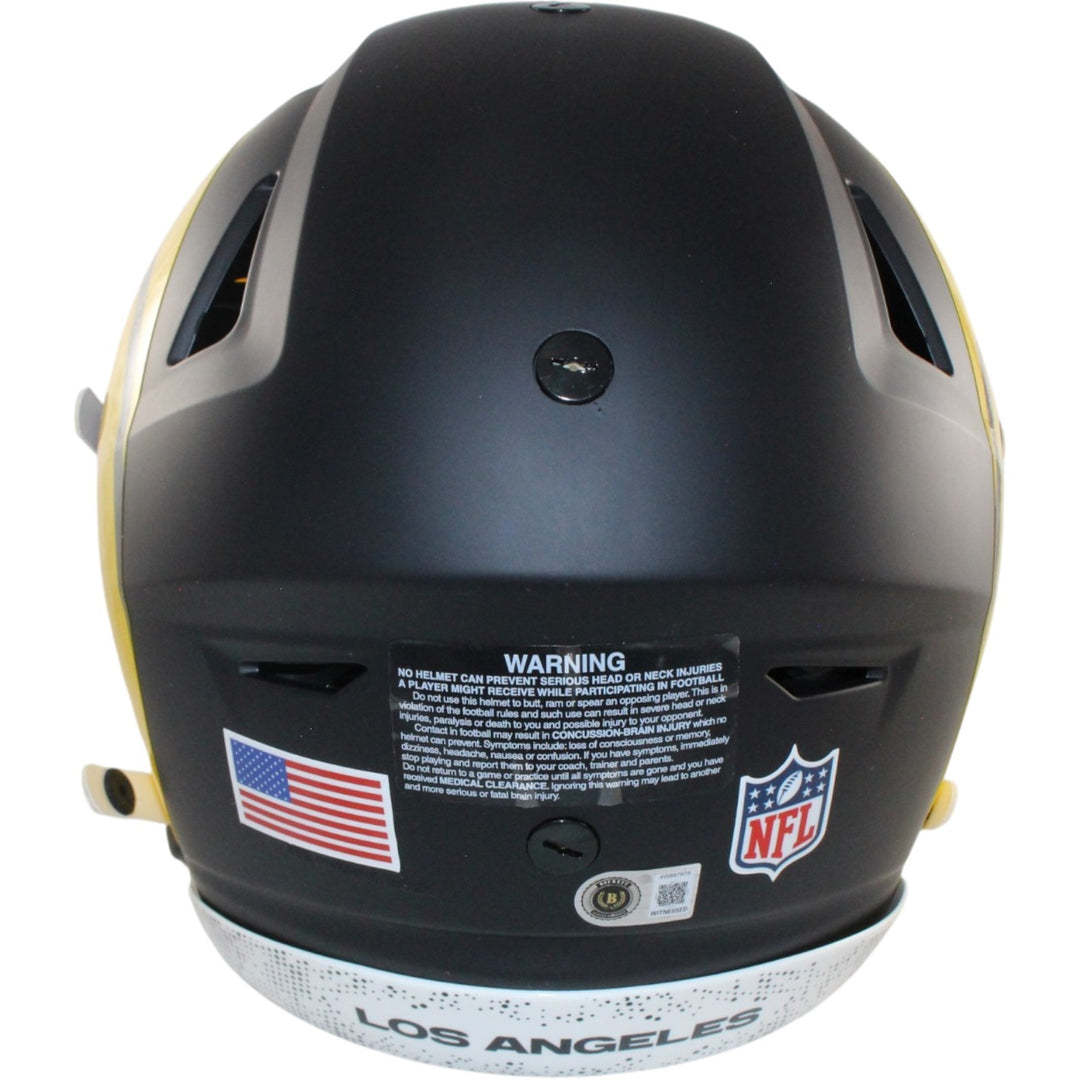 Torry Holt Autographed Los Angeles Rams SpeedFlex Rivalries Helmet Beckett 56884