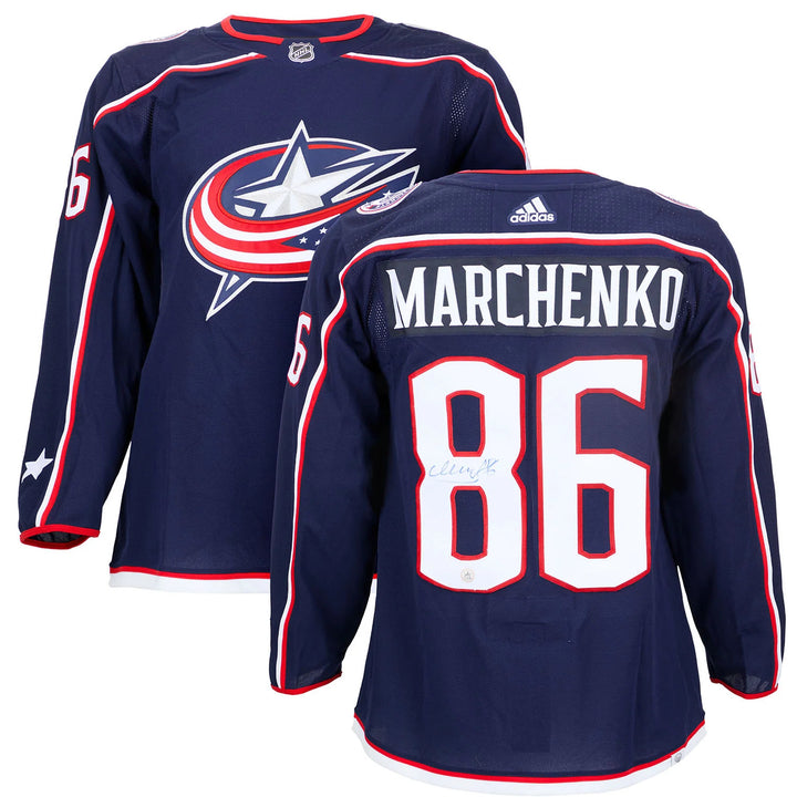 Kirill Marchenko Autographed Columbus Blue Jackets adidas Jersey