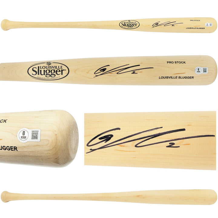 Gunnar Henderson Auto Blonde L Slugger Pro Stock Baseball Bat Orioles Beckett