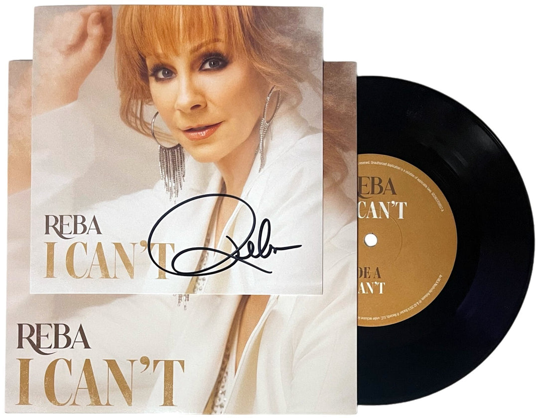 Reba McEntire signed 2024 I Can’t 6x6 Art Card Insert, 7" Vinyl, Cover– NEW/COA