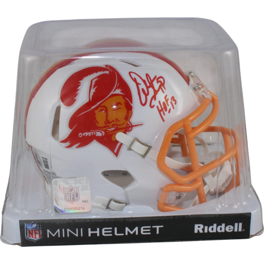Warren Sapp Autographed Tampa Bay Buccaneers Mini Helmet TB Beckett WIT 54871