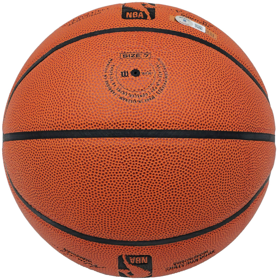 Tony Parker Auto Signed Authentic Indoor/Outdoor IO Basketball Spurs Beckett Wit