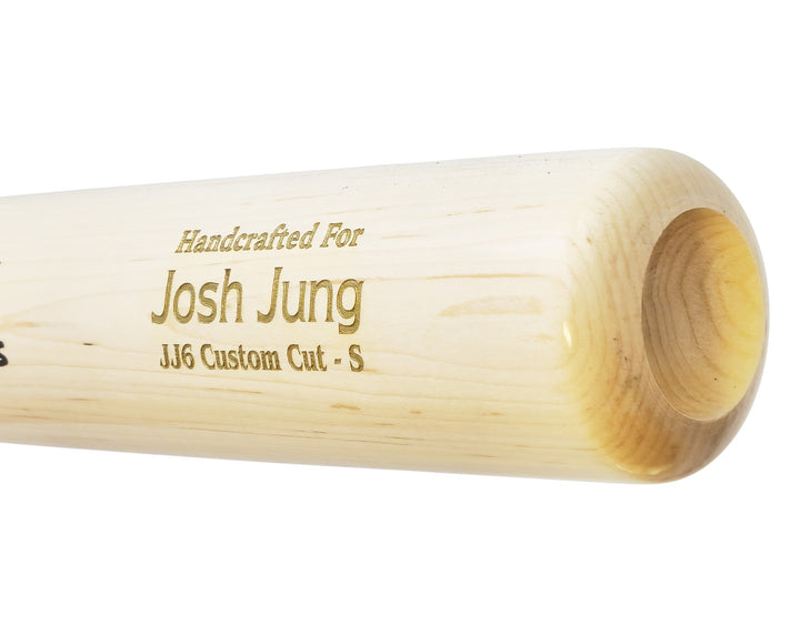 Josh Jung Auto Blonde Marucci Player Model Bat Rangers 23 WS Champs Beckett Wit