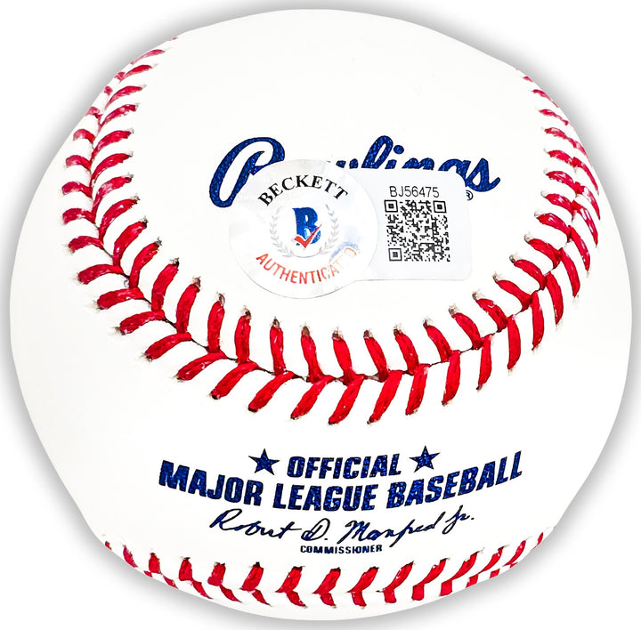 Vince Coleman Auto Signed MLB Baseball St. Louis Cardinals "85 ROY" Beckett
