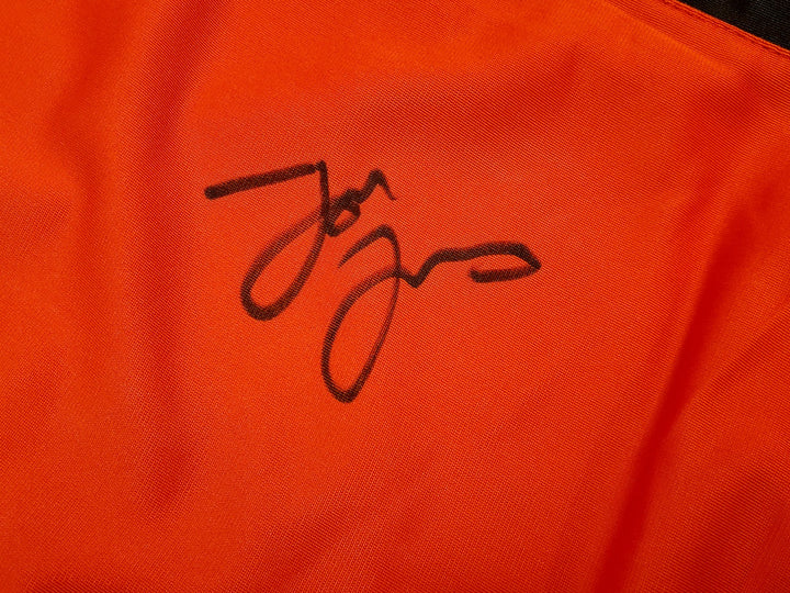 Jon Bones Jones Autographed Signed Red Boxing Trunks Beckett BAS QR
