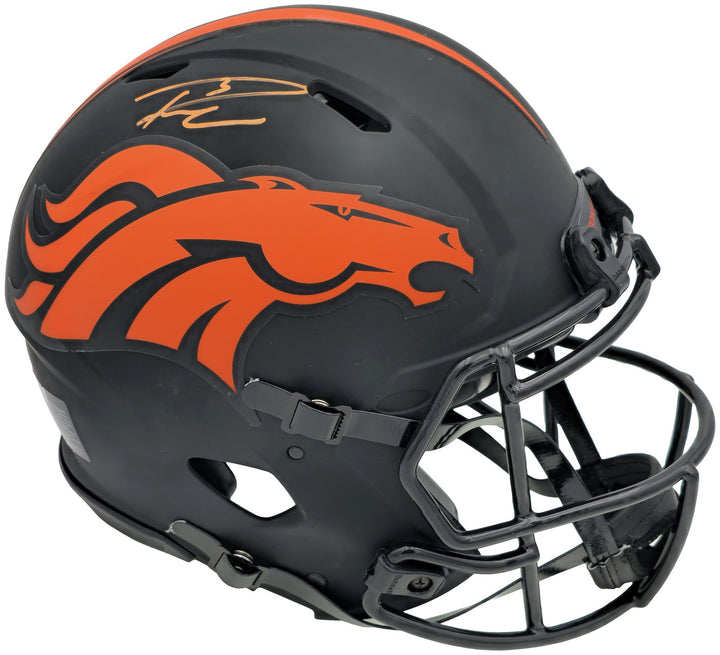 Russell Wilson Auto Broncos Eclipse Black Full Size Auth Speed Helmet Fanatics