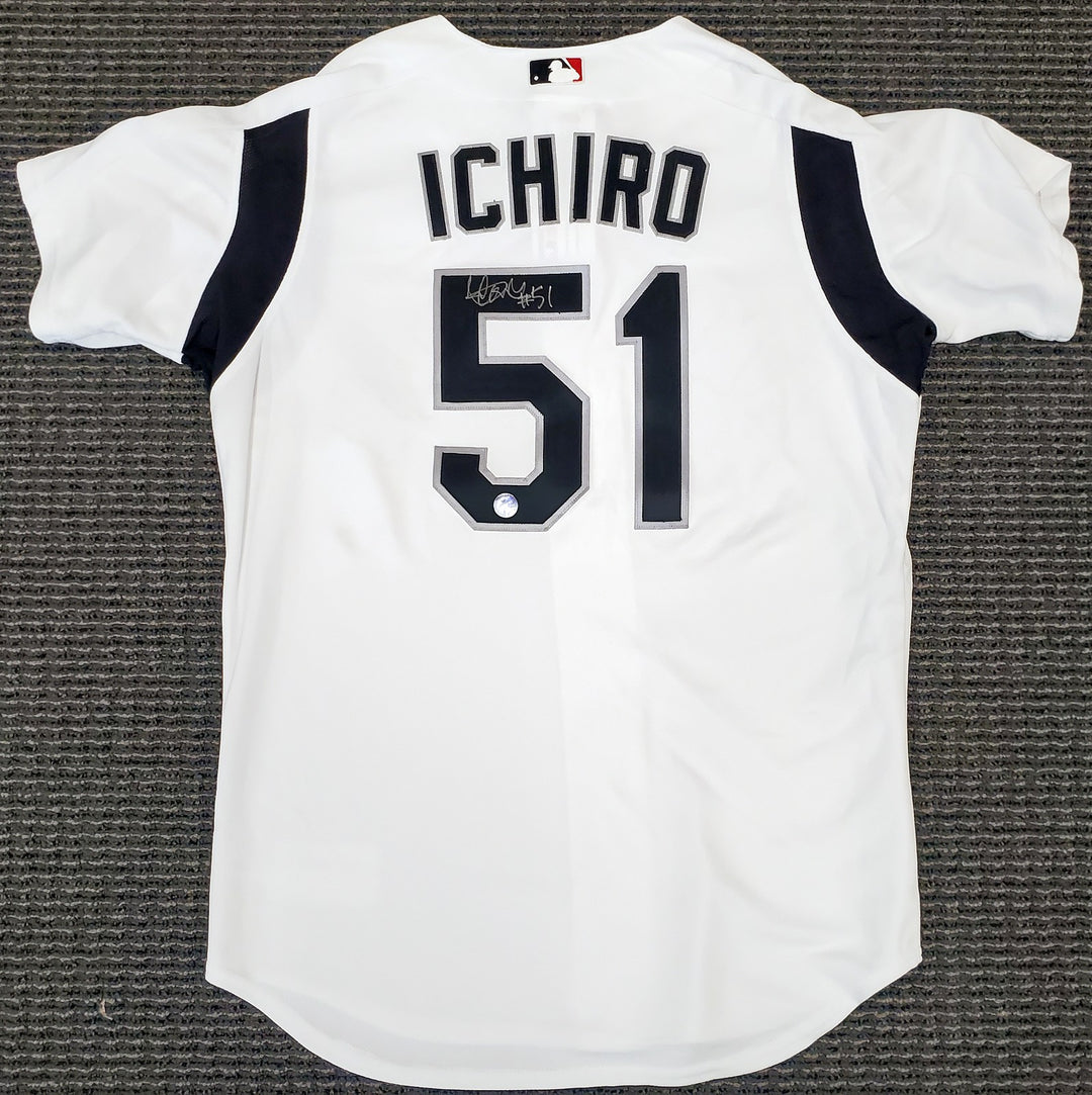 Mariners Ichiro Suzuki Auto White Majestic 2003 All-Star Game Jersey Size XL 51