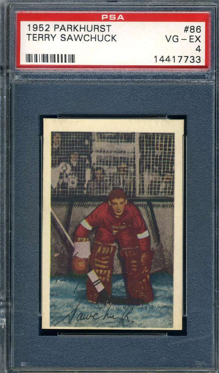 Terry Sawchuk PSA 4 , 9 Without Centering 1952 Parkhurst