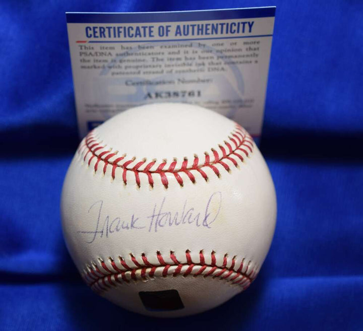 Frank Howard PSA DNA Coa Autograph Major League OML Hand Signed Baseball