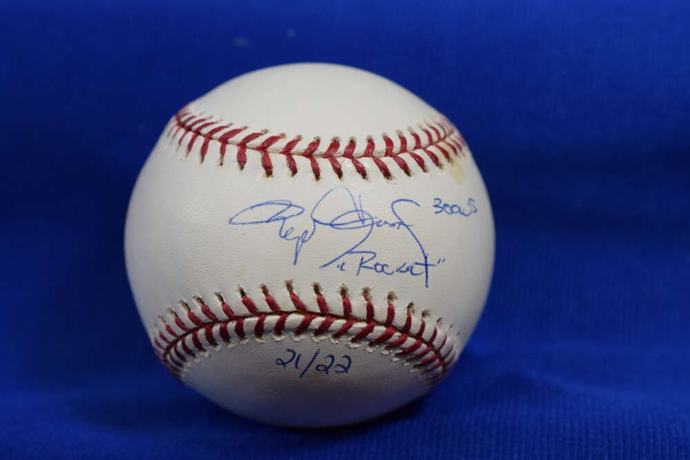 Roger Clemens Tristar MLB Coa Signed Major League Baseball 3 Rocket 300 Ws /22