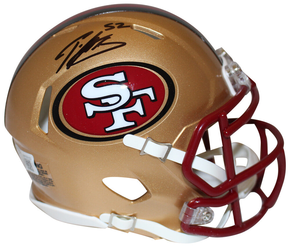 Patrick Willis Signed San Francisco 49ers 96-08 Speed Mini Helmet Beckett 38714