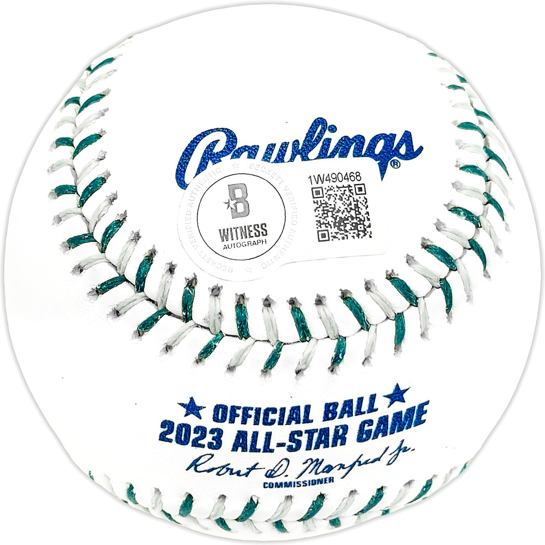 Luis Robert Jr Auto 2023 ASG Game Logo MLB Baseball White Sox 1st AS Beckett