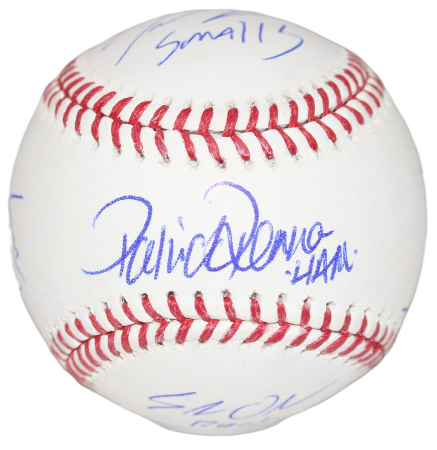 Sandlot Signed OML Baseball Tom Guiry Patrick Renna (HAM) +6 Sigs BAS 40823