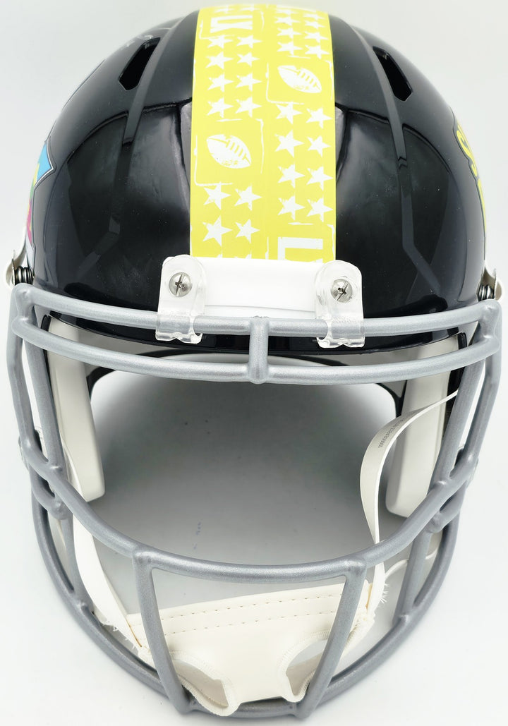 Sam Darnold Auto Seahawks Black SB LX Logo Full Size Spd Replica Helmet Beckett