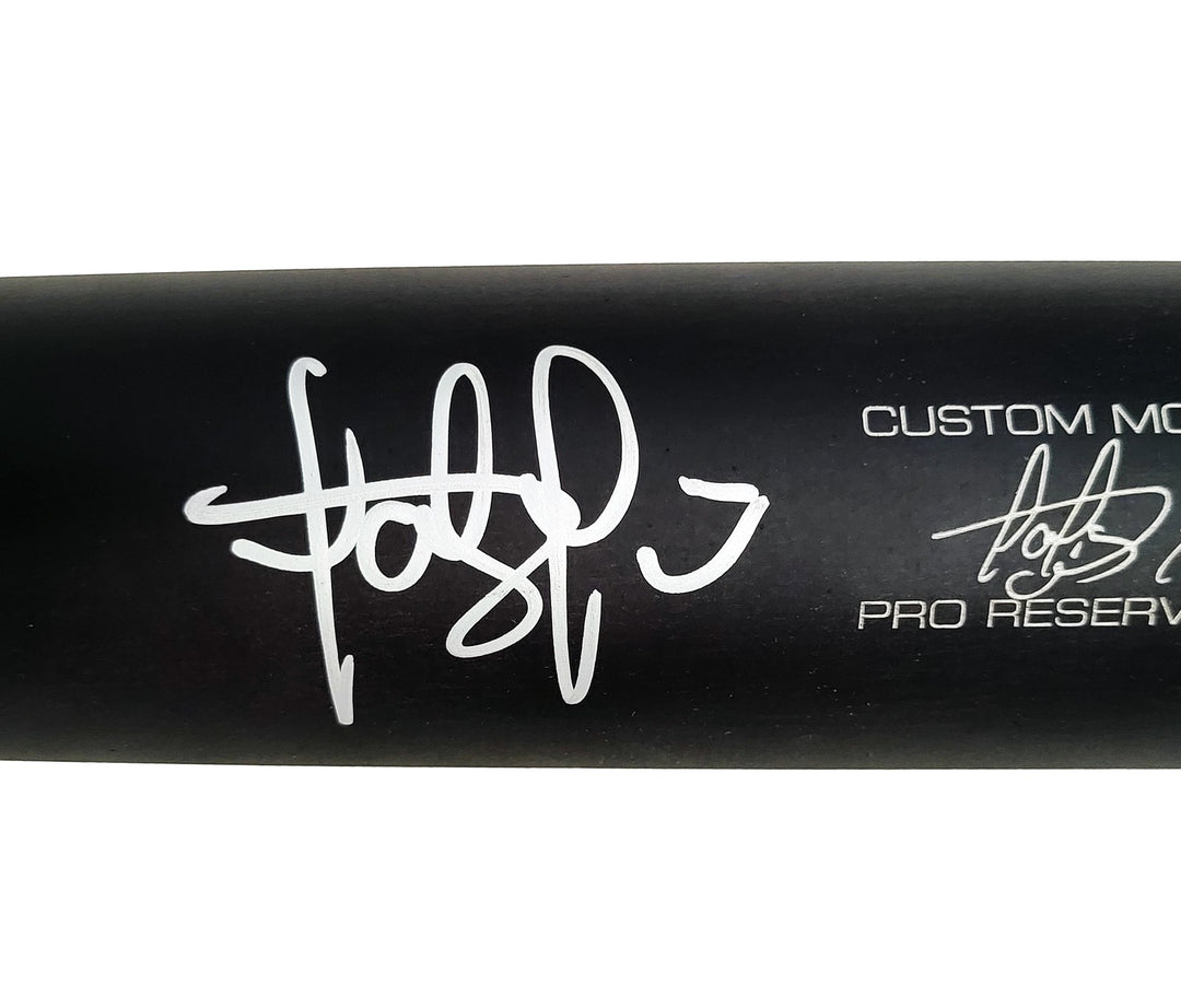 Fernando Tatis Jr Auto Matte Black Victus Player Model Bat Padres Marks Beckett