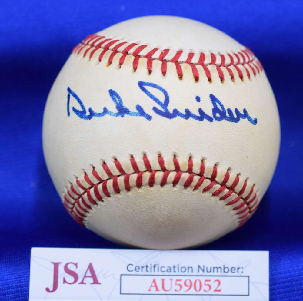 Duke Snider JSA COA Autograph National League Feeney Signed Baseball