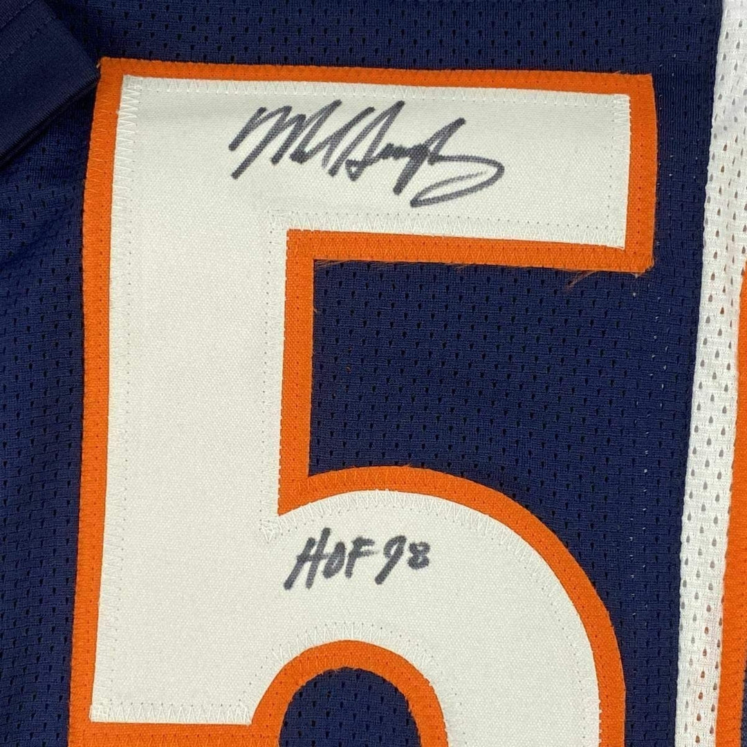 FRAMED Signed MIKE SINGLETARY HOF 35x39 Chicago Split Jersey JSA COA