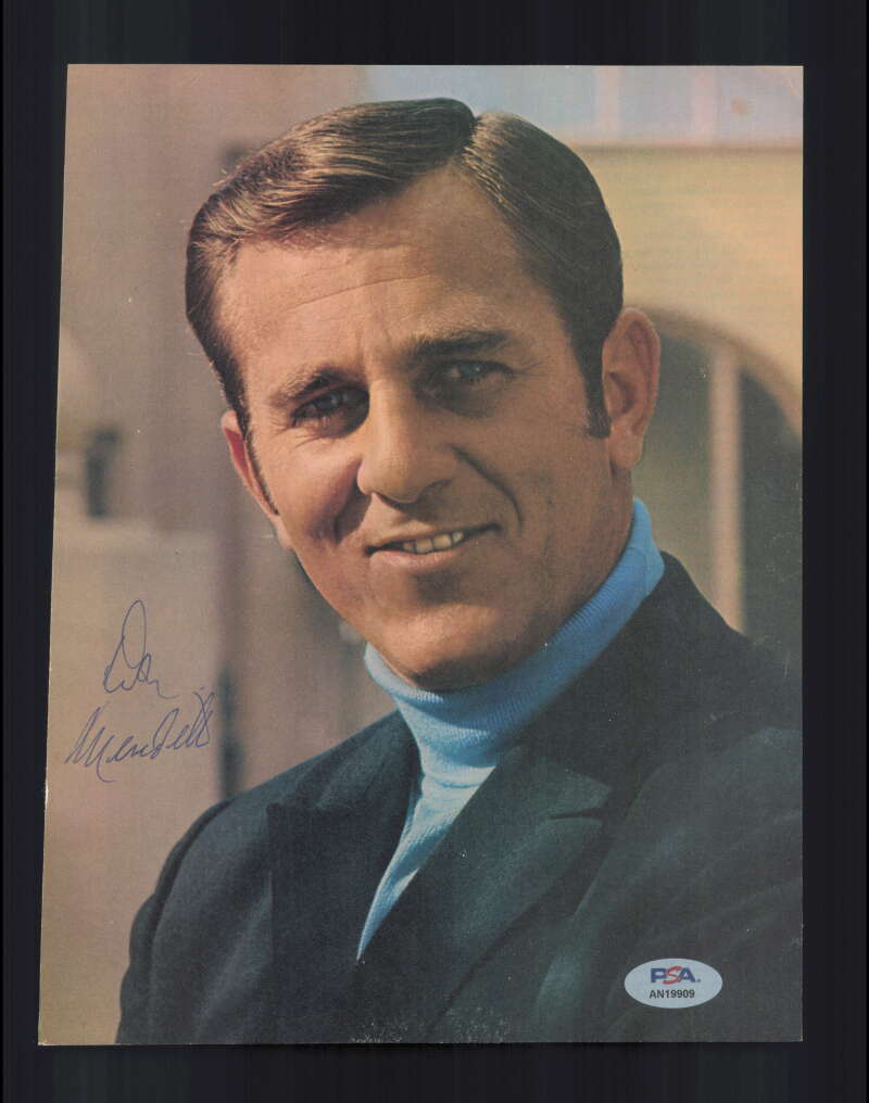 Don Meredith PSA DNA Signed 1960`s Vintage 8x10 Photo Autograph