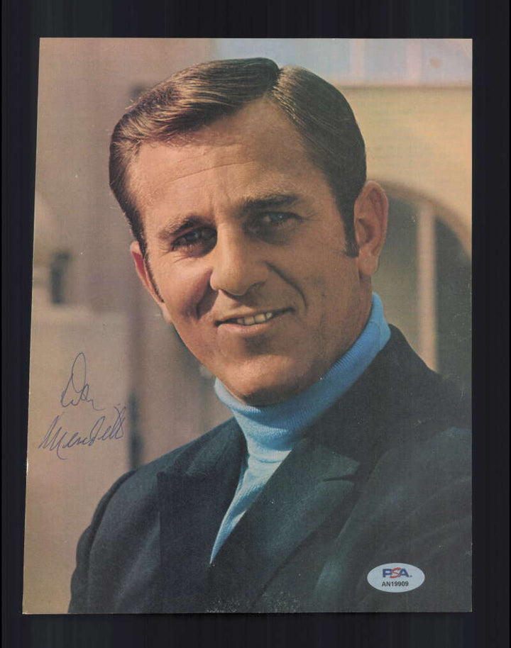 Don Meredith PSA DNA Signed 1960`s Vintage 8x10 Photo Autograph