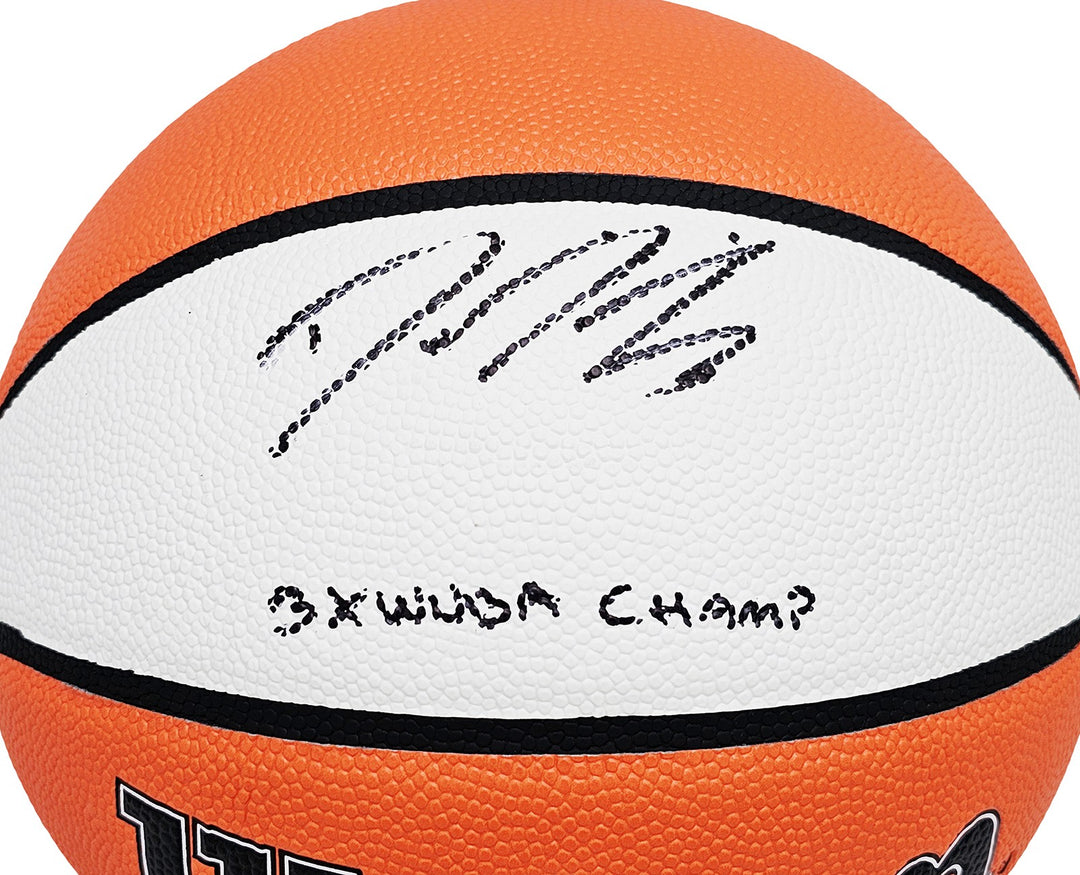 Diana Taurasi Auto Auth White I/O Basketball Phoenix Mercury 3X WNBA Champ BAS