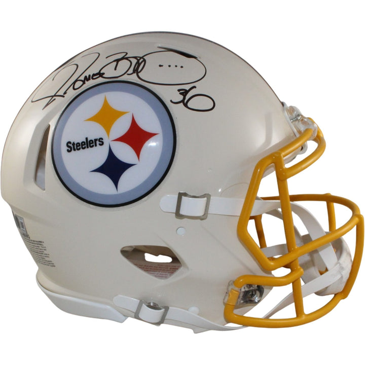 Jerome Bettis Signed Pittsburgh Steelers Pro Retro Helmet Beckett WIT 57523