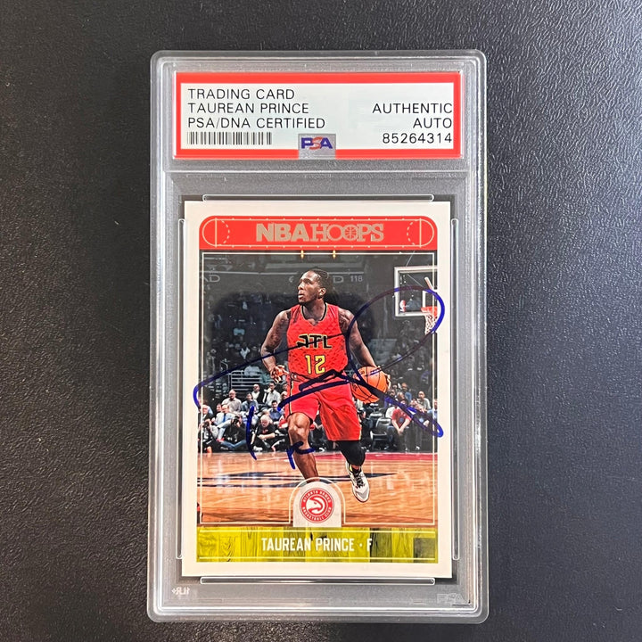2019-20 Panini Mosaic #61 Taurean Prince Signed Card PSA Slabbed Hawks