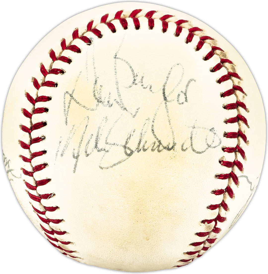 1970's MLB Stars & HOFer's Signed AL Baseball With 7 Sigs George Brett & Mike