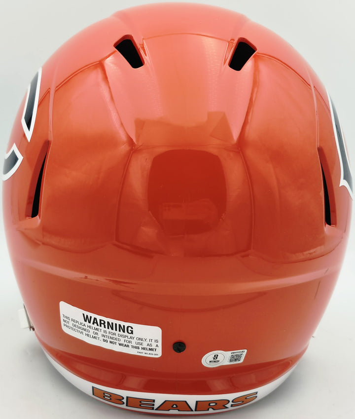 D'Andre Swift Auto Bears 2022 Alt Orange Full Size Speed Replica Helmet Beckett
