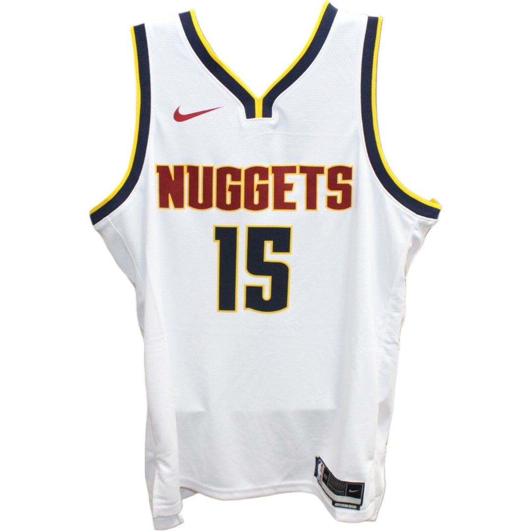 Nikola Jokic Autographed Denver Nuggets Nike White Jersey Beckett 42462