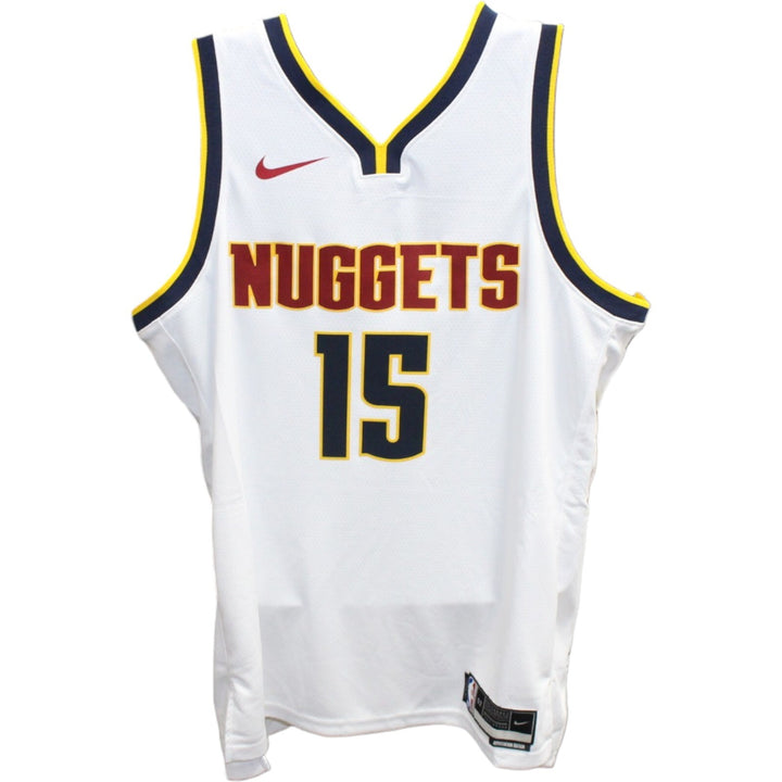 Nikola Jokic Autographed Denver Nuggets Nike White Jersey Beckett 42462