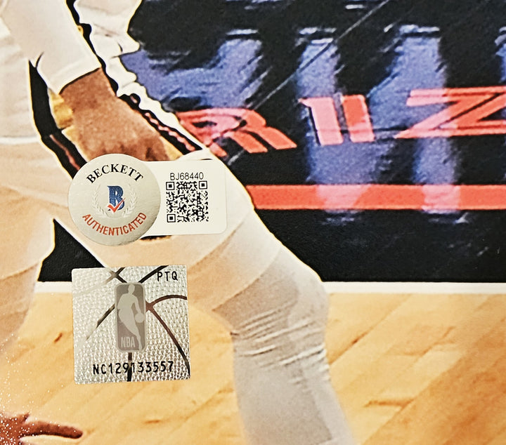 Ja Morant Autographed Signed 16x20 Photo Memphis Grizzlies Beckett BAS QR