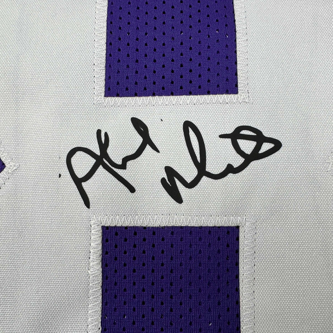 Facsimile Autographed Ahmad Rashad Minnesota Purple Reprint Jersey Size Men's XL