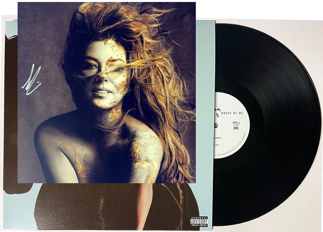 Shania Twain signed 2023 Queen of Me 11x11 Art Card/Album Cover/LP/Vinyl/Record