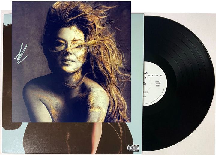 Shania Twain signed 2023 Queen of Me 11x11 Art Card/Album Cover/LP/Vinyl/Record