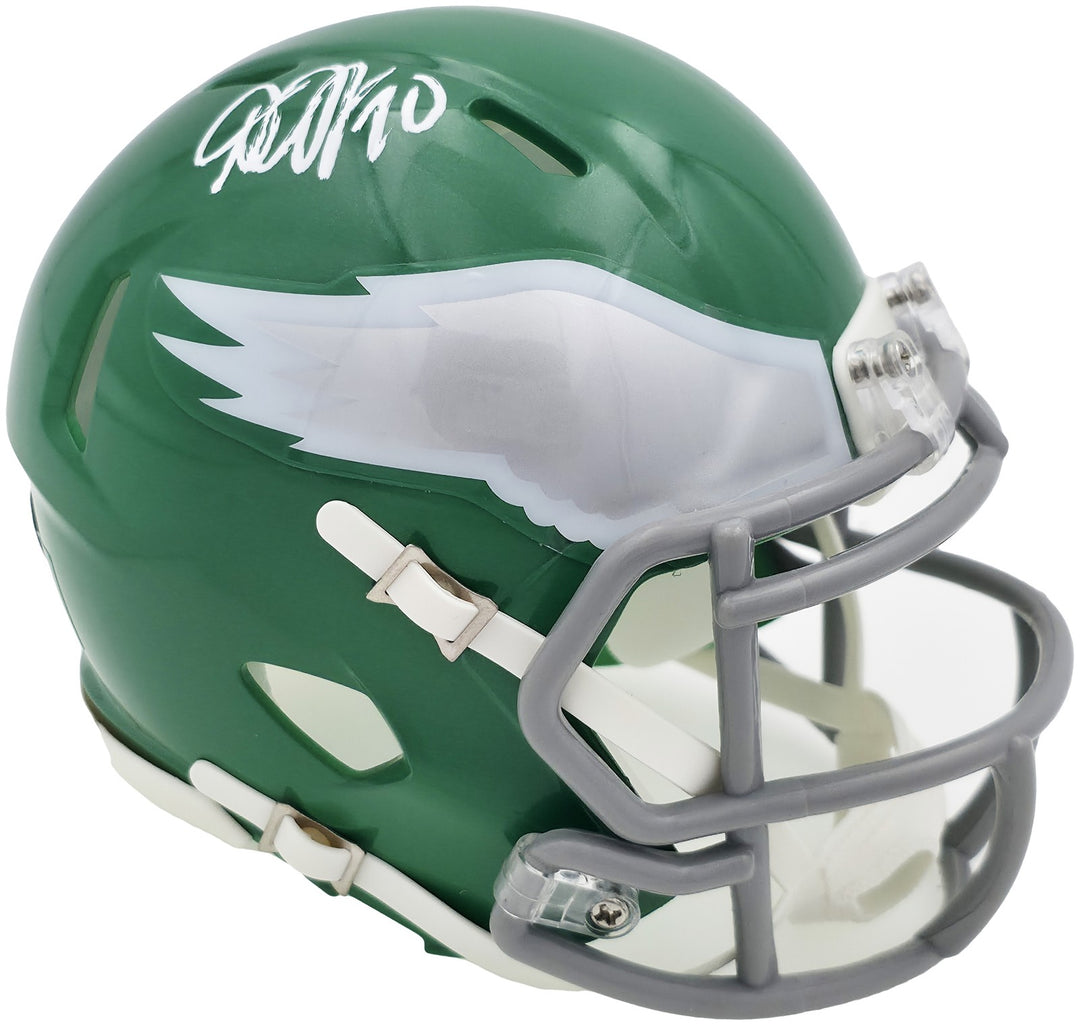 DeSean Jackson Auto Eagles 2023 Alternate Kelly Green Speed Mini Helmet Beckett