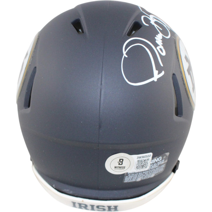 Jerome Bettis Signed Notre Dame Fighting Irish Yankees Mini Helmet Beckett 51768