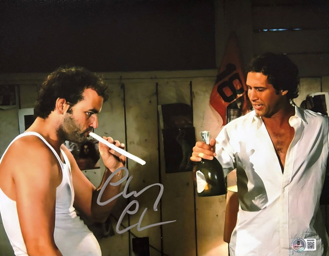 Chevy Chase Signed 11x14 Caddyshack Photo w/ Bill Murray BAS