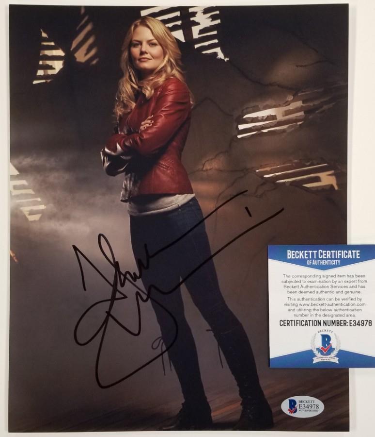 JENNIFER MORRISON Signed 8x10 Photo #1 Once Upon a Time Actress~ Beckett BAS COA