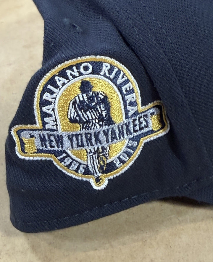 Mariano Rivera signed 2013 Logo Farewell Final Season Patch Hat Hof Auto Steiner