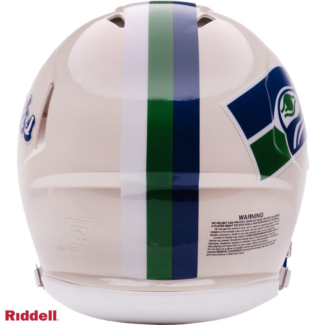 Seattle Seahawks Retro Riddell Full Size Authentic Helmet New In Box 55613