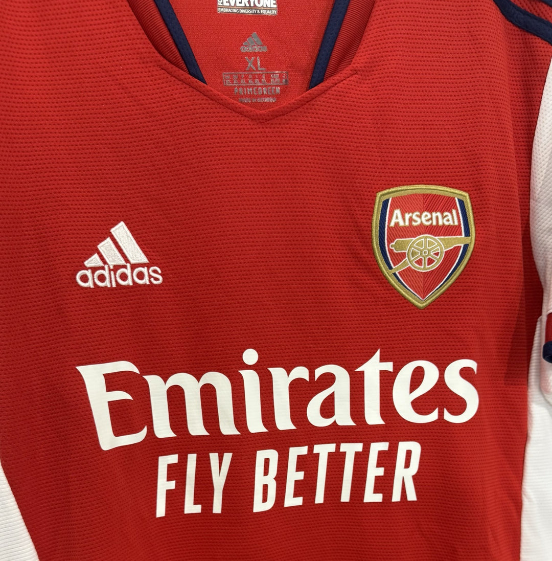 Emile Smith Rowe Signed Adidias Authentic Soccer Jersey XL Arsenal Auto BAS COA