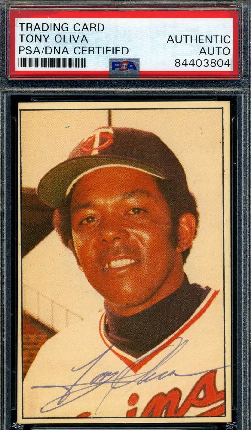 Tony Oliva PSA DNA Coa Signed 1978 BRF Frisz Minnesota Twins Autograph