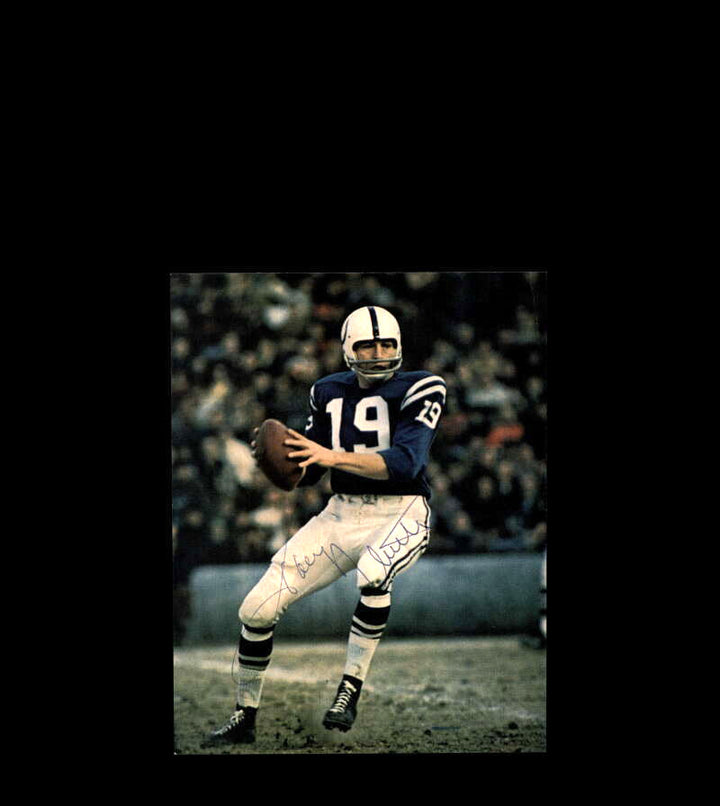 Johnny Unitas JSA Autograph Vintage 4x6 Signed Photo 1960`s Colts