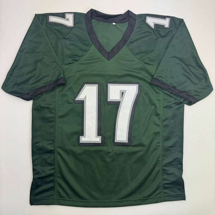 Autographed/Signed Alshon Jeffery Philadelphia Green Football Jersey Beckett COA