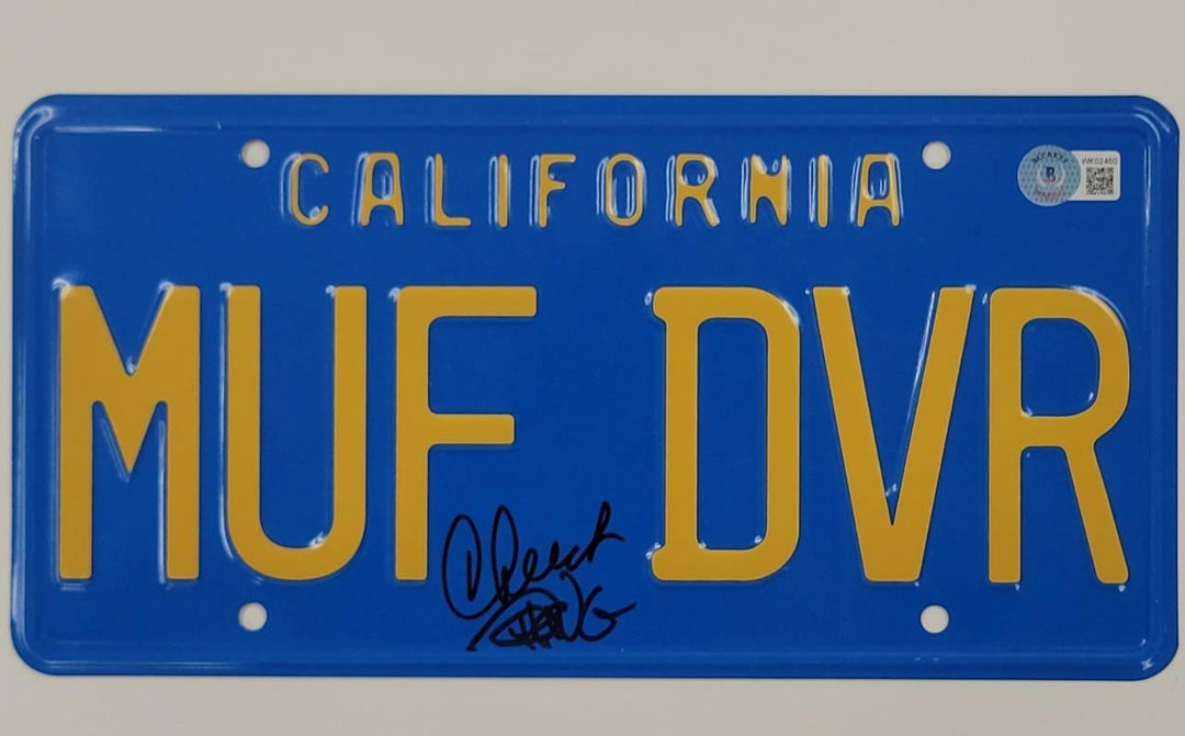 Cheech and Chong signed Up in Smoke MUF DVR License Plate ~ BAS Witness