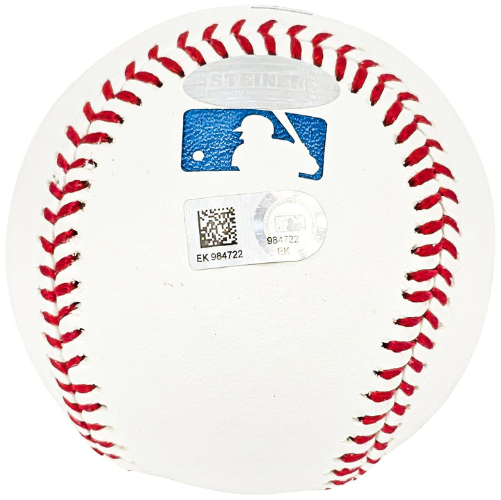 Rickey Henderson Signed MLB Baseball Oakland A's, Yankees HOF 2009 MLB & Steiner