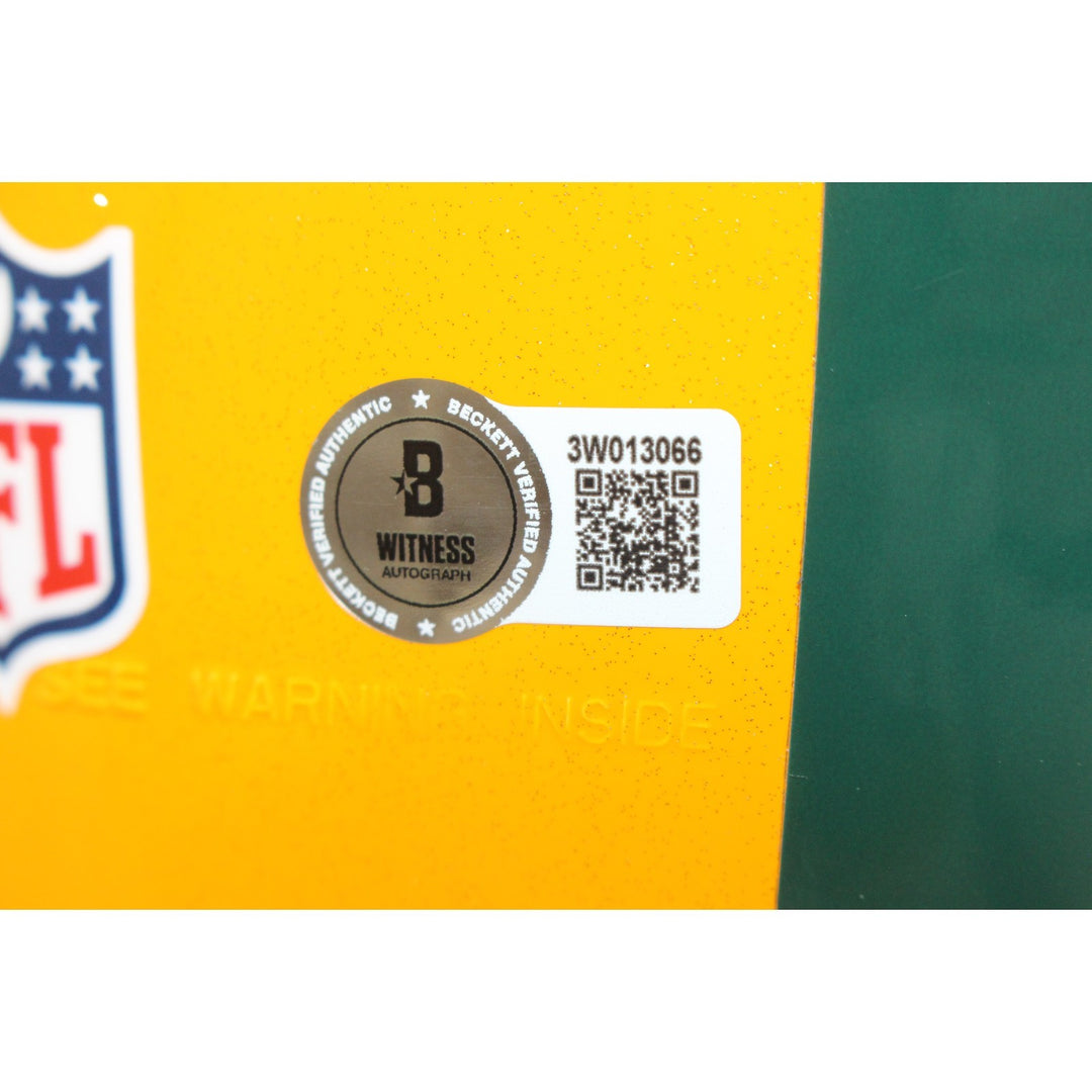 Sterling Sharpe Autographed Green Bay Packers Authentic Helmet Beckett WIT 54960