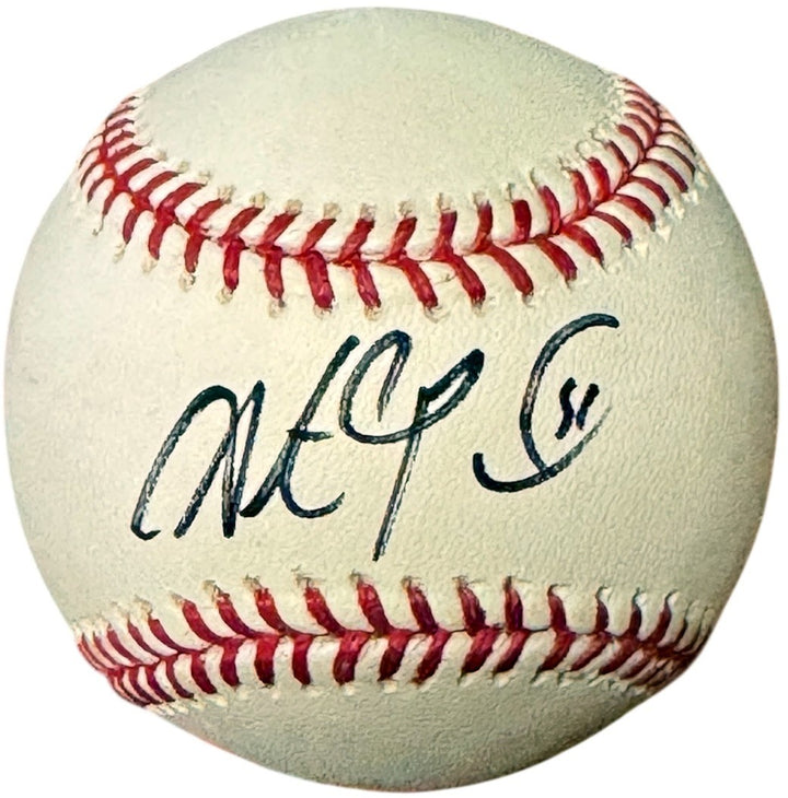 Steve Pearce signed Official Rawlings Major League Baseball #5- COA ('18 WS MVP)