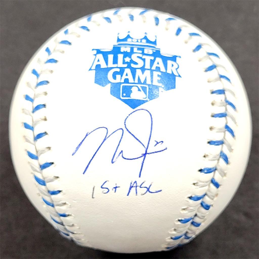 Mike Trout "1st ASG" signed 2012 All-Star Baseball autograph ~ MLB Holo
